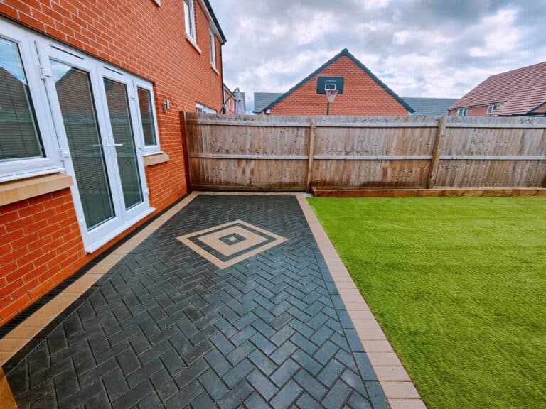 Heritage Paving installed block paving patio