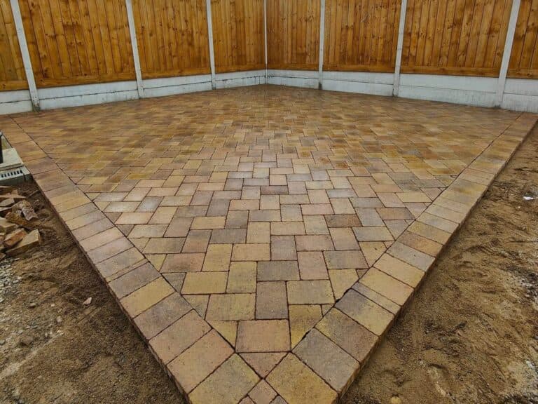 Heritage Paving installed block paving patio