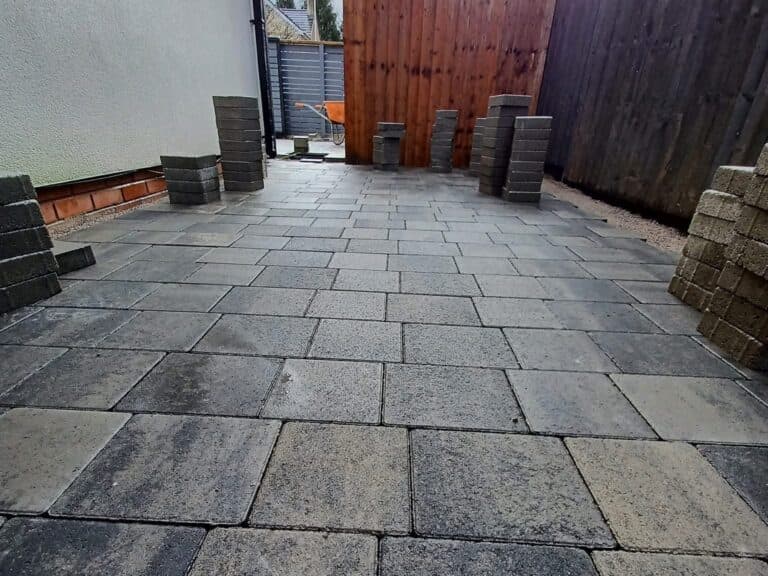 Heritage Paving installed block paving patio