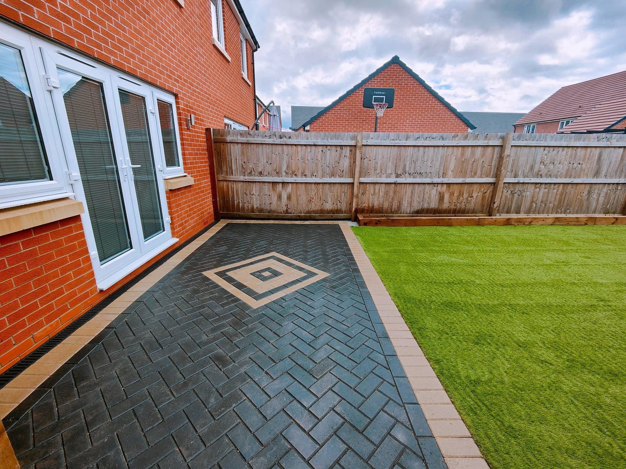 Heritage Paving installed block paving patio